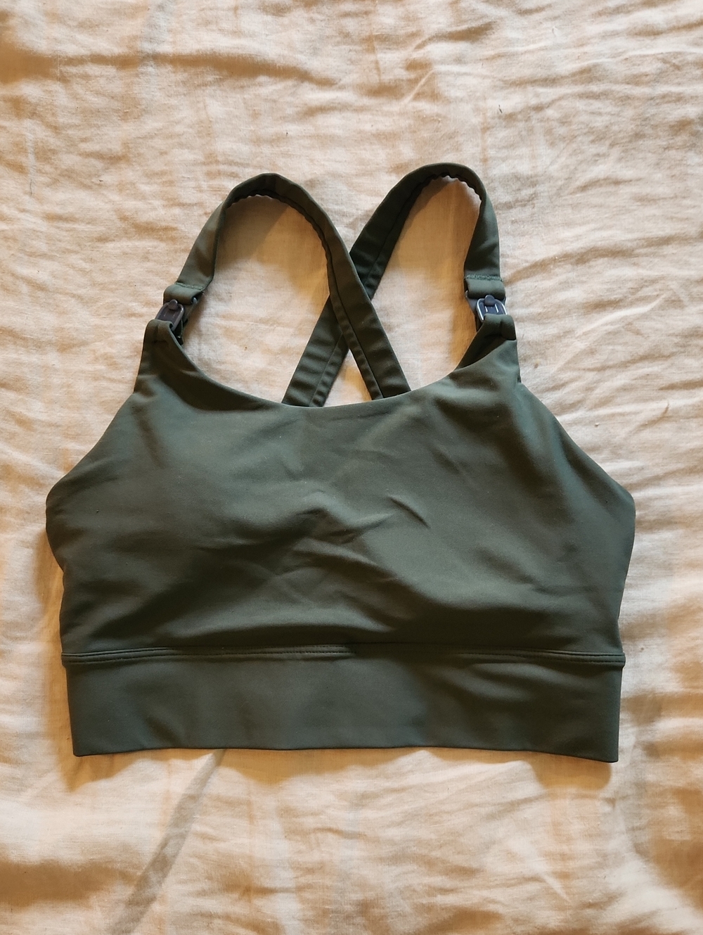 Old Navy Olive Green Crisscross Sports Bra